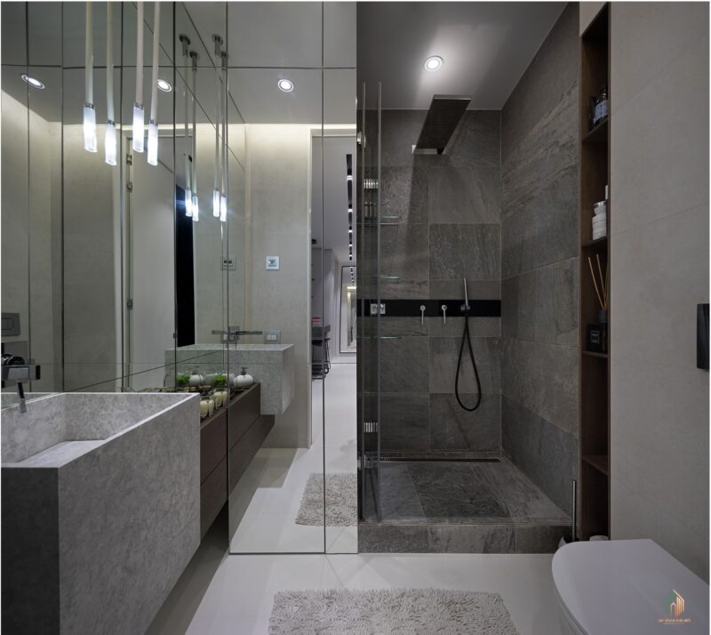 Phòng tắm,nội thất căn hộ Studio